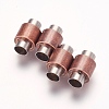304 Stainless Steel Magnetic Clasps with Glue-in Ends STAS-F124-03-2