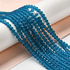 Imitate Austrian Crystal Frosted Glass Beads Strands EGLA-A039-T6mm-MD01-4