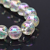 Electroplate Glass Beads Strands X-EGLA-Q062-6mm-A16-2