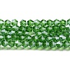 Transparent Electroplate Glass Beads Strands EGLA-A039-T3mm-A03-1
