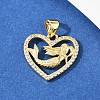 Brass Micro Pave Cubic Zirconia Pendant & Stud Earrings Sets for Women SJEW-F227-01M-G-5
