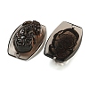 Natural Ice Obsidian Carved Connector Charms G-Q191-01B-2