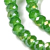 Baking Electroplate Glass Beads Strands DGLA-A039-J10mm-B11-3
