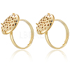 Brass Adjustable Ring Findings KK-BBC0018-54B-6