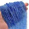 Transparent Painted Glass Beads Strands X1-DGLA-A034-T3mm-A01-2