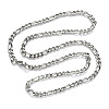 304 Stainless Steel Figaro Chain Necklaces NJEW-S420-003B-P-3