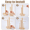 Baseball Wooden Jewelry Ring Display Tower Stands ODIS-WH0086-223B-3