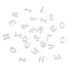 6Pcs 925 Sterling Silver Hollow Initial Beads STER-TA0001-53U-3