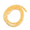 Natural Yellow Jade Bead Strands X-G-K121-01-4mm-6