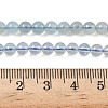 Natural Aquamarine Beads Strands G-D327-B01-5mm-5
