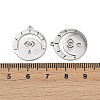 201 Stainless Steel Pendants STAS-U052-02B-P-3