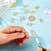 10Pcs Brass with Cubic Zirconia Pendants KK-TA0002-13-7