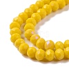 Electroplate Opaque Solid Color Glass Beads Strands EGLA-A034-P3mm-L02-3