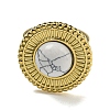 Ion Plating(IP) 304 Stainless Steel Open Cuff Rings RJEW-C079-16G-3