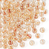 100Pcs Crackle Transparent Glass Beads GLAA-TADJ0001-12G-1