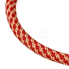 Braided Round Polyester Cord Bracelet Makings FB-CBAEDA0-01G-3