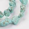 Natural Green Turquoise Beads Strands X-G-N0312-01-3