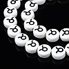 Handmade Porcelain Ceramic Beads Strands PORC-S502-032F-3