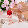 Alloy Crystal Ball Holders ODIS-WH0007-59B-RG-4