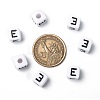 Letter Acrylic European Large Hole Beads OPDL-R050-10mm-E-7