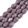 Opaque Solid Color Beads Strands EGLA-N013-P8mm-D09-1