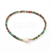 Faceted Rondelle Glass Beads Stretch Bracelets BJEW-JB05793-03-1