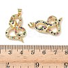 Brass Micro Pave Cubic Zirconia Pendants KK-L243-29G-10-3