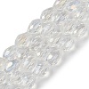 Transparent Electroplate Glass Beads Strands EGLA-N013-T10mm-B01-1