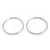 Tarnish Resistant 304 Stainless Steel Needle with 201 Stainless Steel Ring Huggie Hoop Earrings EJEW-L256-02E-P-1