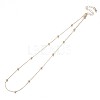 Brass Cable Chain Necklace MAK-N031-003-1
