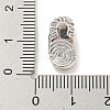 Brass Micro Pave Clear Cubic Zirconia Beads KK-G493-07P-3