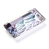 Embossed Glass Rhinestone Pendants GLAA-J101-07B-001VL-4