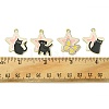 8Pcs 4 Styles Alloy Enamel Pendants FIND-FS0001-91-5