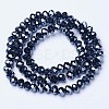 Electroplate Glass Beads Strands EGLA-A044-P8mm-A18-2
