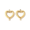 304 Stainless Steel Hollow Connector Charms STAS-L022-416G-1