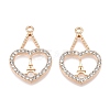 Rack Plating Alloy Pendants FIND-N005-31G-1