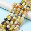 Natural Yellow Opal Beads Strands G-Q1001-A02-02-4