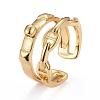 Brass Cuff Rings KK-H741-08G-2