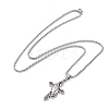 201 Stainless Steel Pendant Necklaces NJEW-C034-39A-AS-4