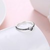 925 Thai Sterling Silver Finger Rings RJEW-BB30788-A-8-5