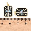 Brass Micro Pave Cubic Zirconia Pendants KK-Z146-16G-3