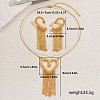 Elegant Zinc Alloy Hollow Heart Tassel Jewelry Set for Women LS-HX7925-5