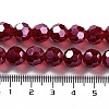 Electroplate Transparent Glass Beads Strands X-EGLA-A035-T10mm-A07-4