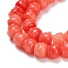Synthetic Coral Dyed Carved Beads BSHE-H114-03C-2