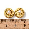 Rack Plating Hollow Brass Cubic Zirconia Beads KK-K381-21C-MG-3