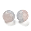 Transparent Spray Painting Crackle Glass Beads GLAA-L046-01A-21-2