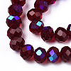 Electroplate Glass Beads Strands EGLA-A034-T2mm-L21-3