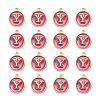 Golden Plated Alloy Enamel Charms LS-ENAM-S118-08Y-2
