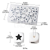 30Pcs 28 Style Food Grade Eco-Friendly Silicone Beads SIL-YW0001-07-4