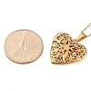 201 Stainless Steel Cable Chain Necklaces NJEW-M050-04B-G-1-5